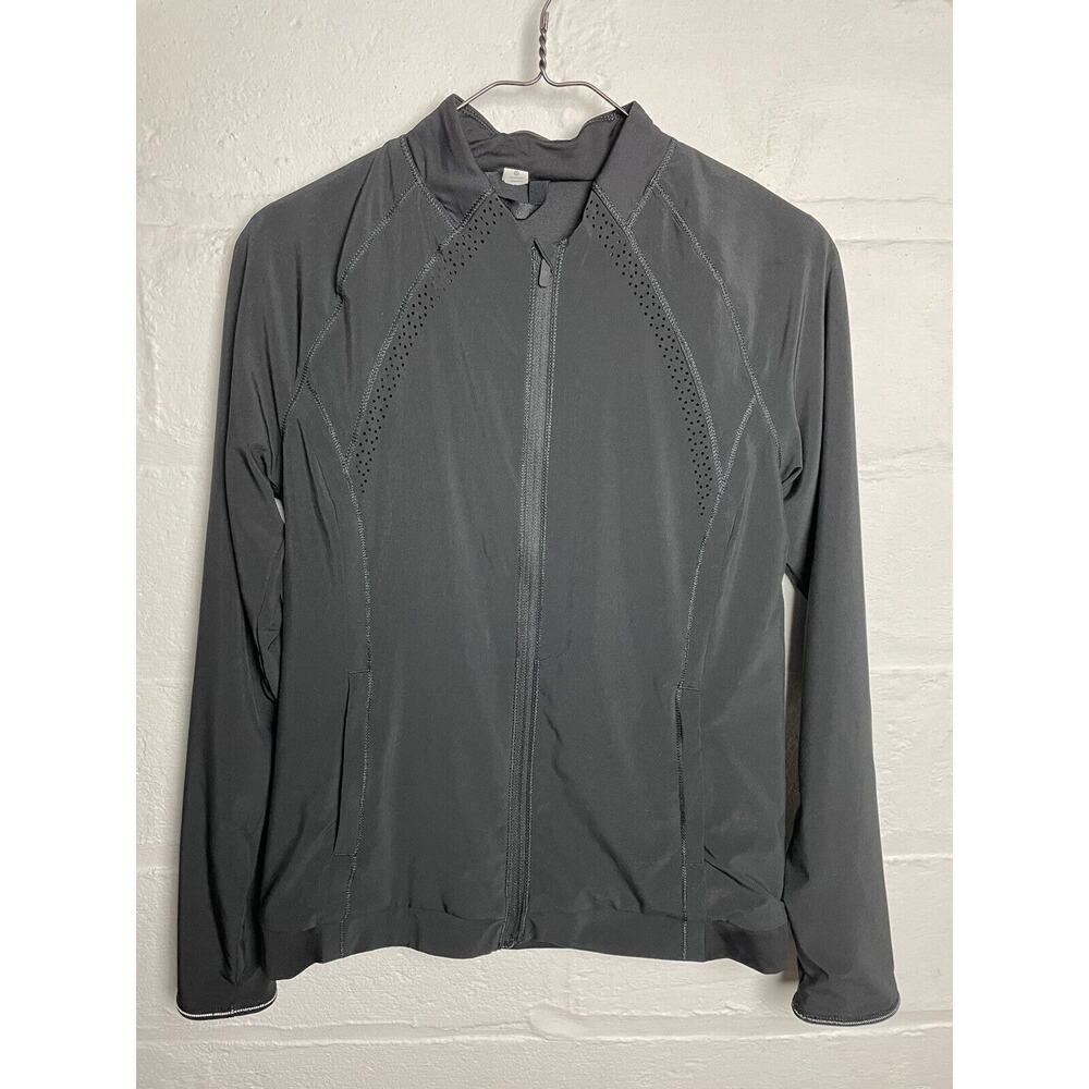 Excellent Lululemon Hit It Black Laser Cut Jacket 4